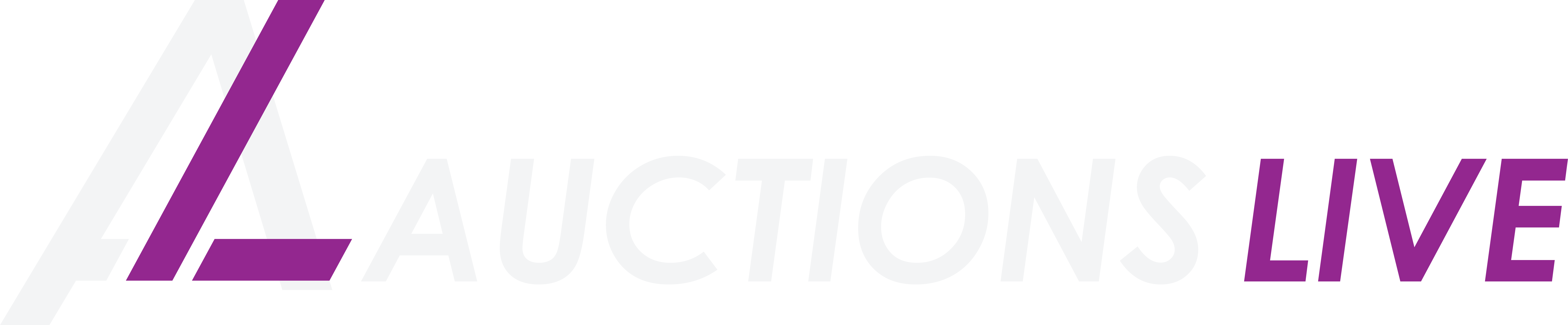 Auctions Live rectangular logo for dark backgrounds