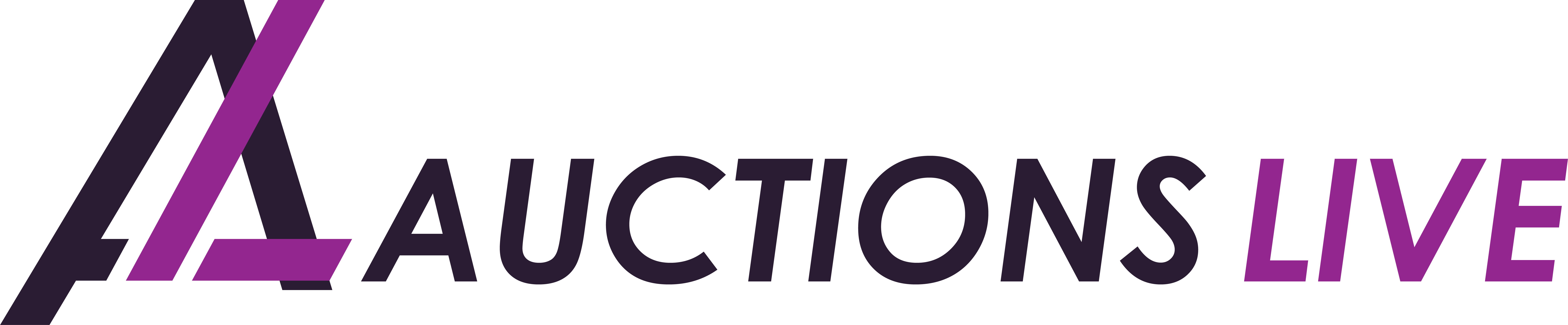 Auctions Live rectangular logo for light backgrounds