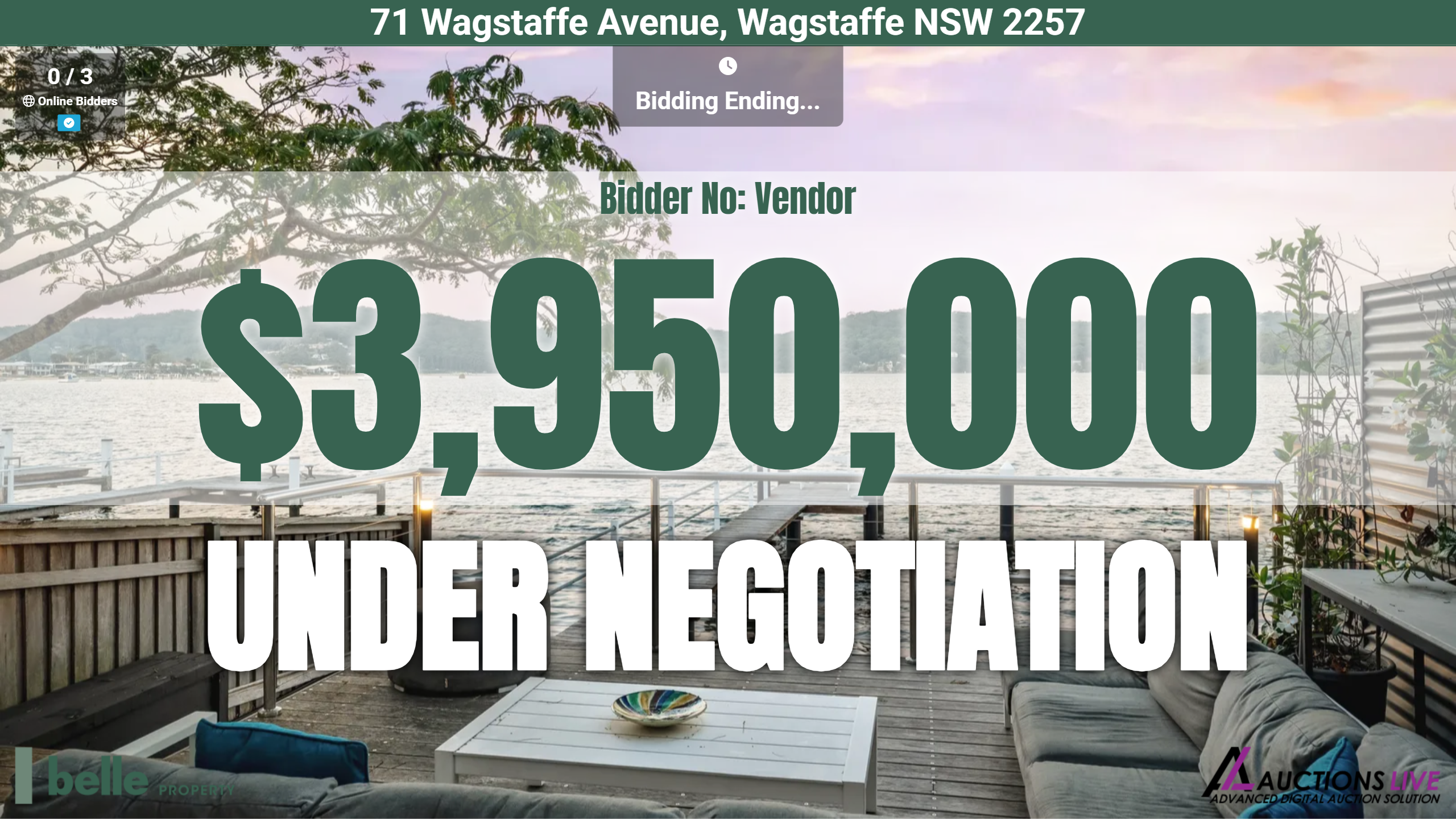 Indoor, Outdoor and Timed Auction Display - Belle Property