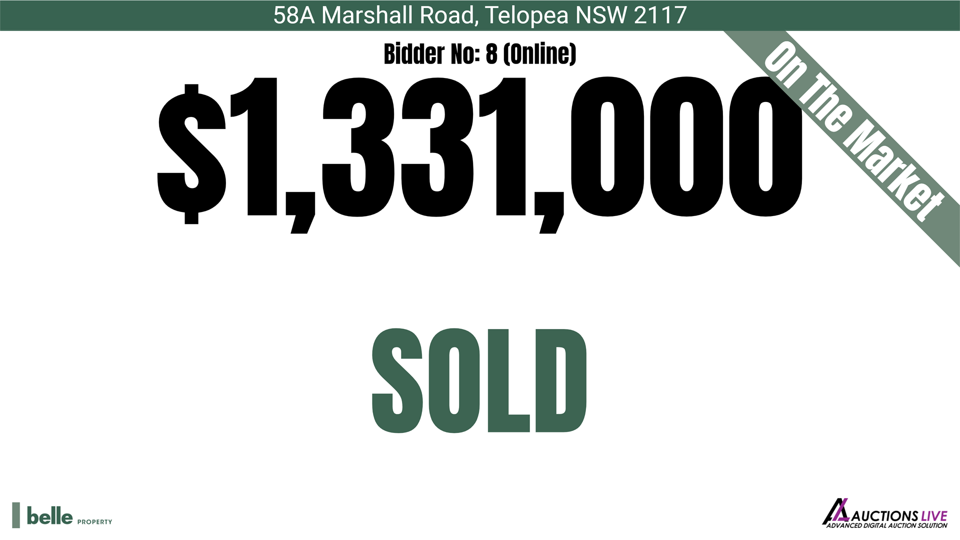 Indoor, Outdoor and Timed Auction Display - Belle Property