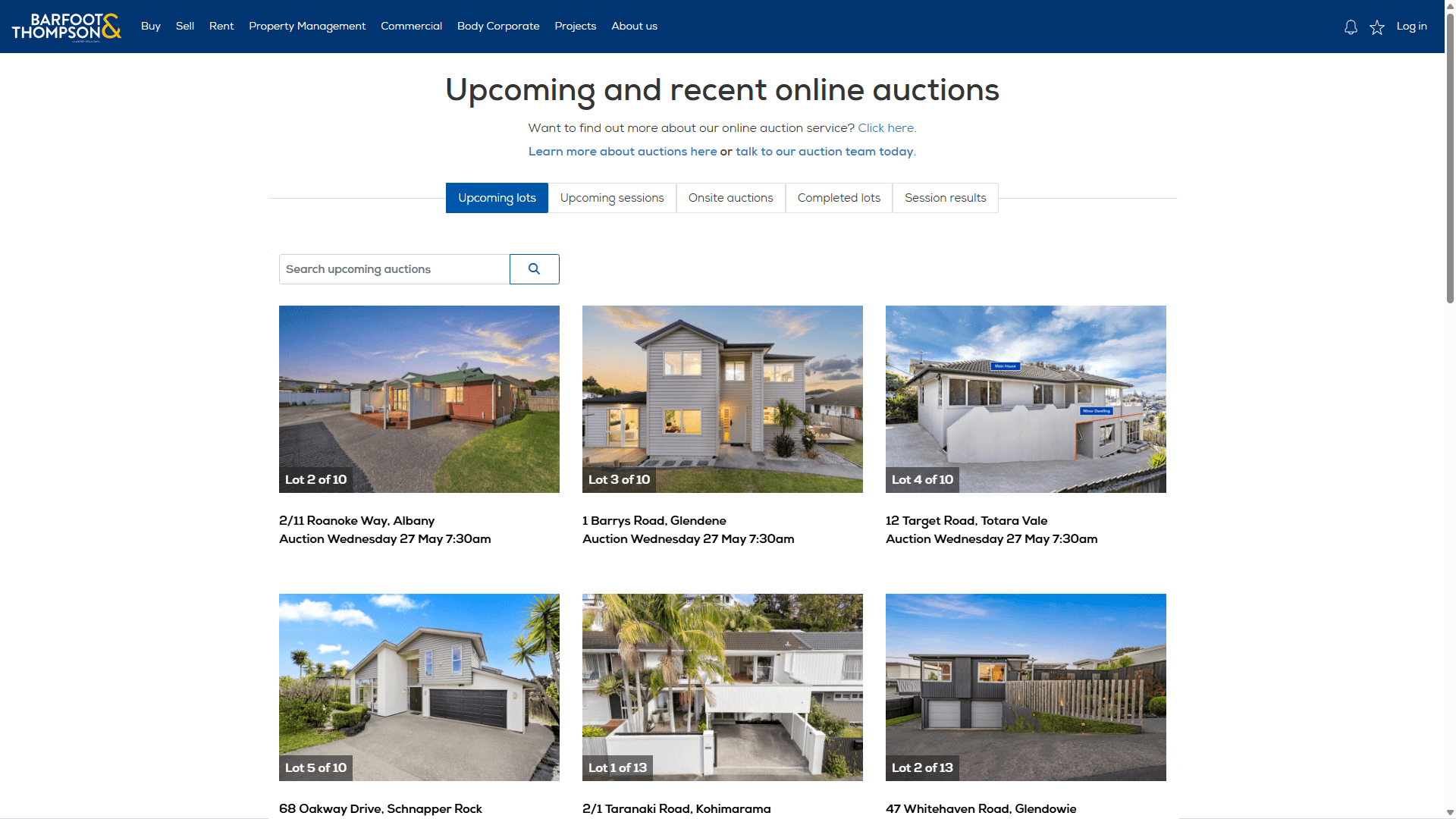 Interactive Website Display Widget - Barfoot & Thompson - 1