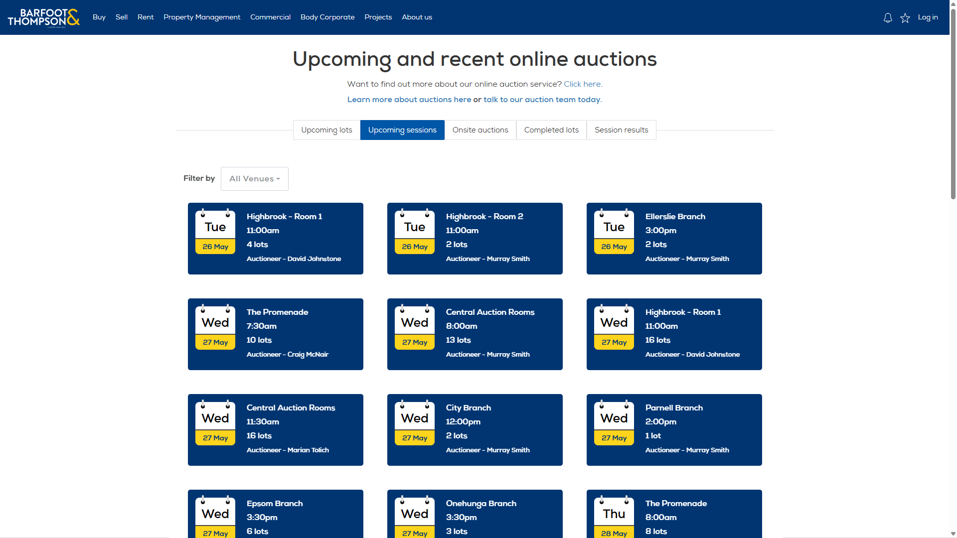 Interactive Website Display Widget - Barfoot & Thompson - 3
