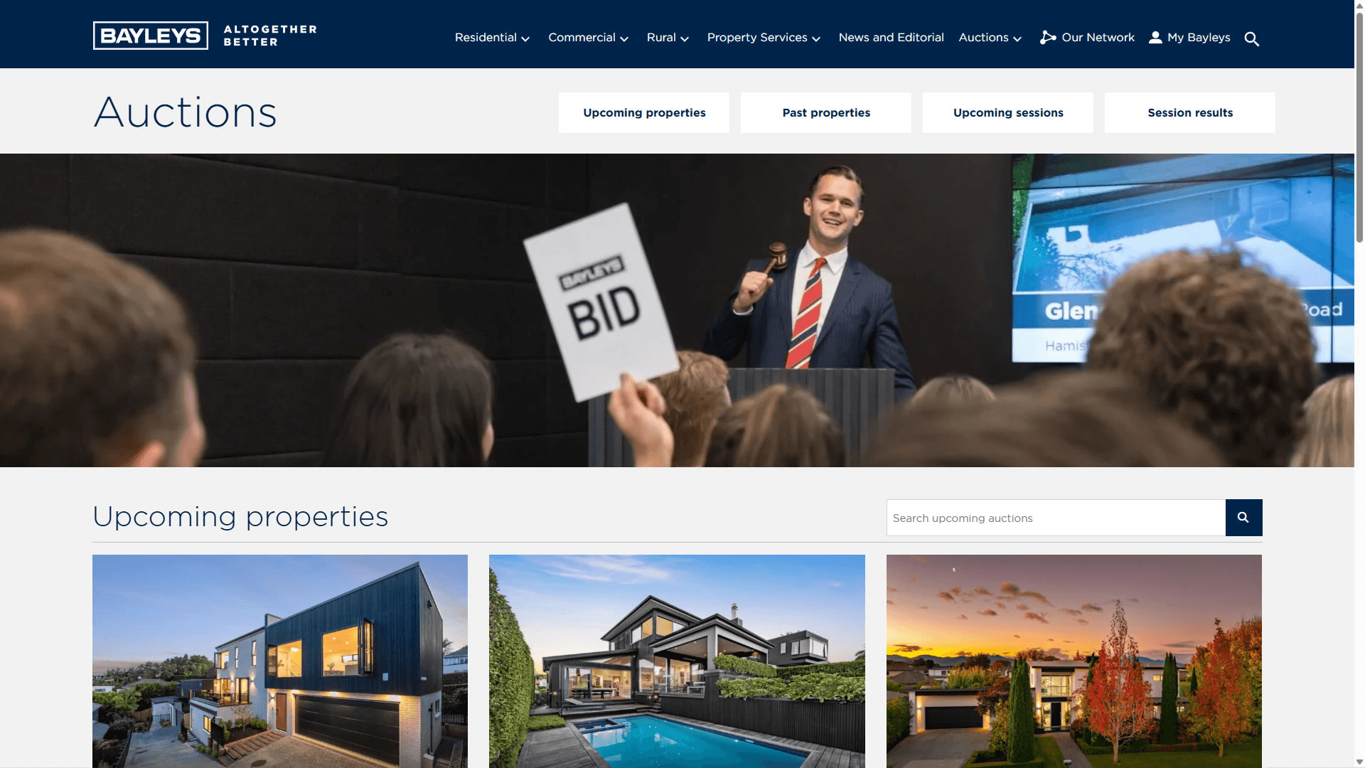 Interactive Website Display Widget - Bayleys - 1