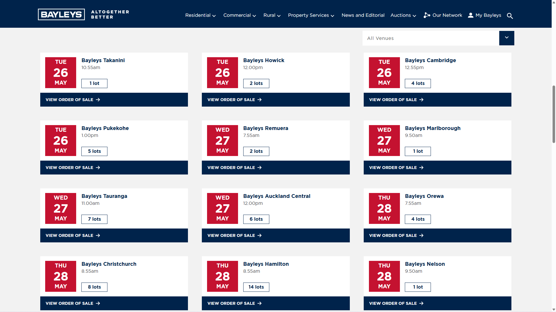 Interactive Website Display Widget - Bayleys - 3