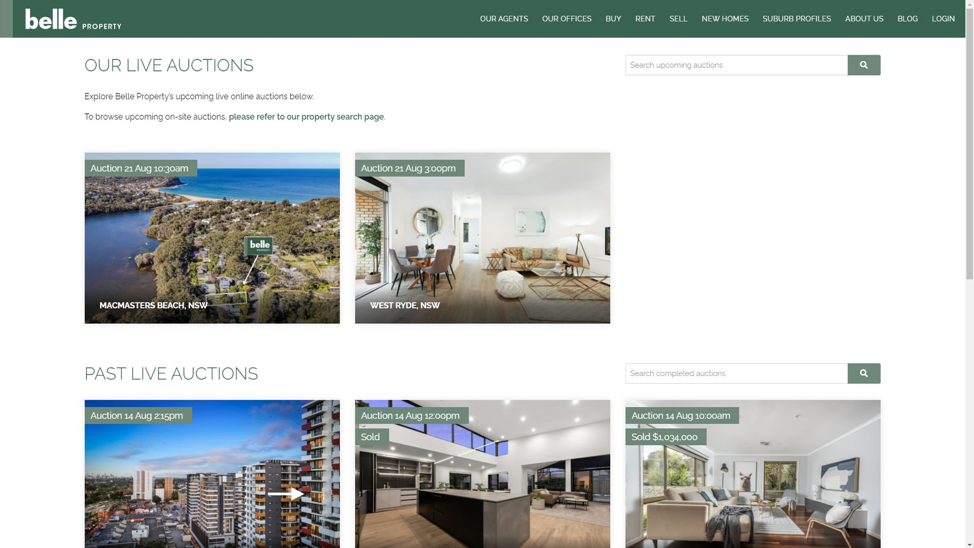 Interactive Website Display Widget - Belle Property - 1