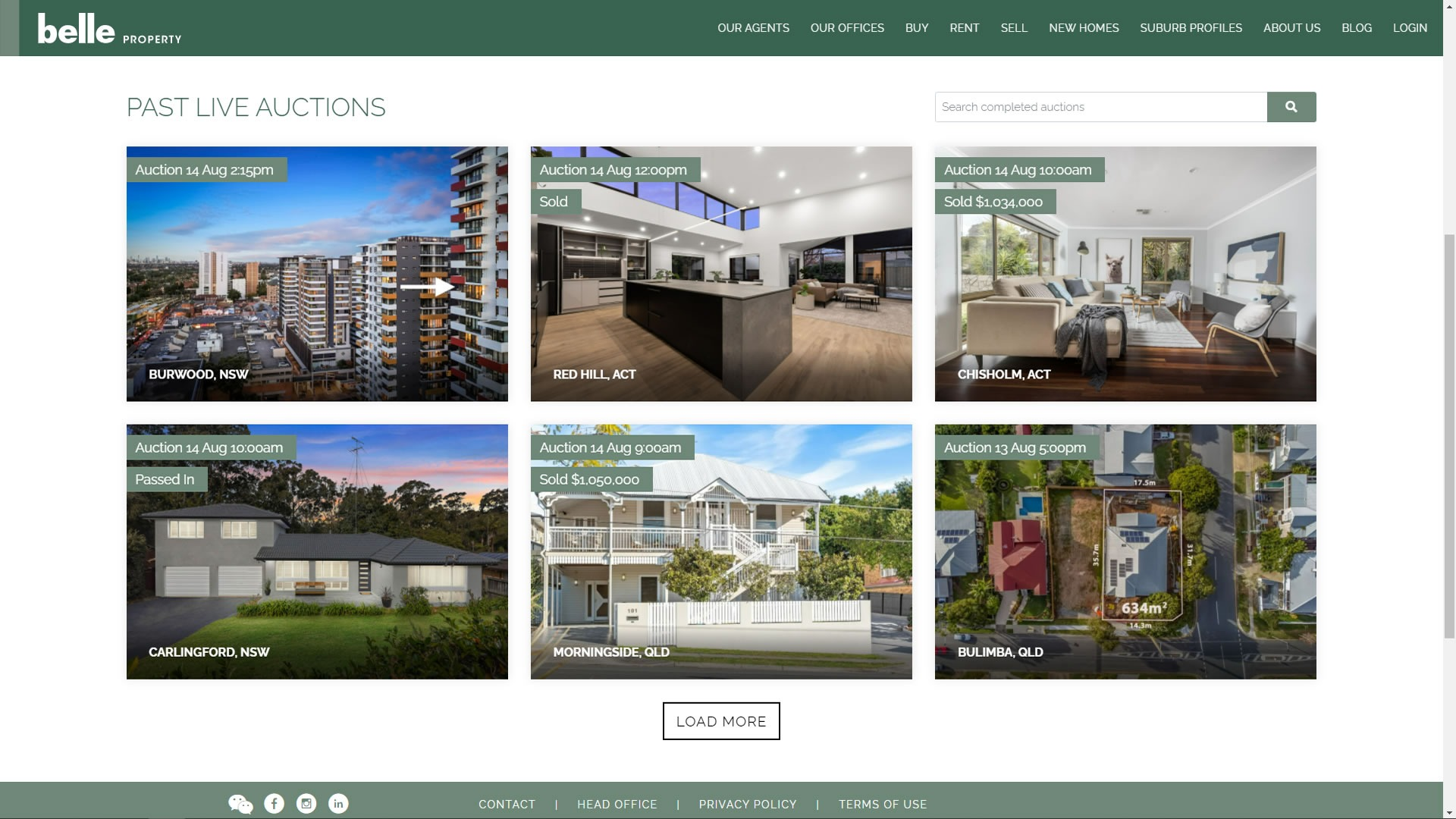 Interactive Website Display Widget - Belle Property - 2