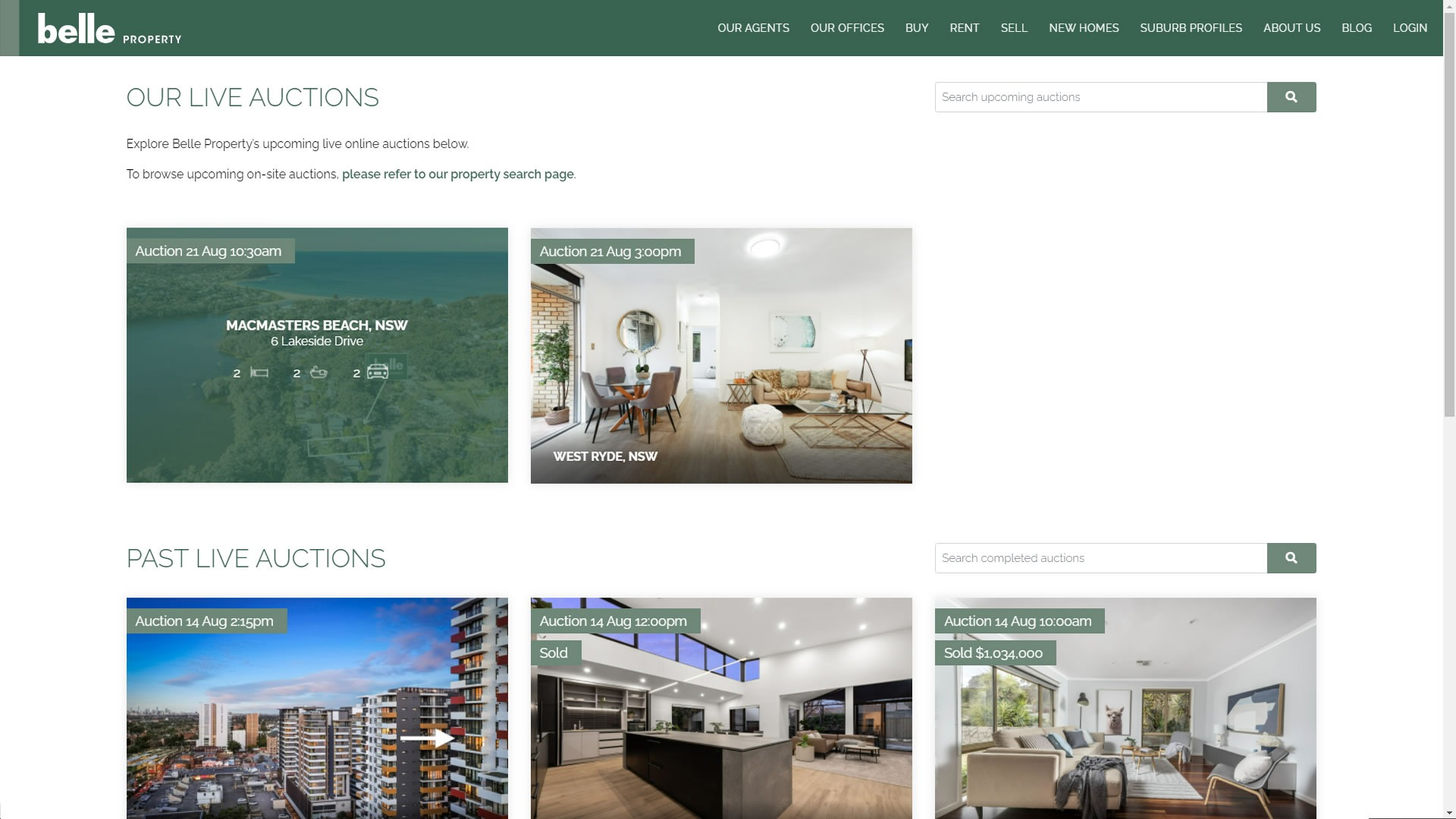 Interactive Website Display Widget - Belle Property - 3