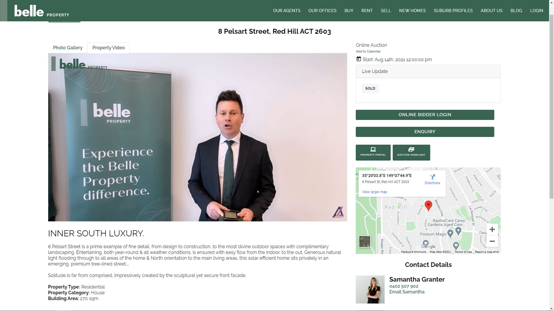 Interactive Website Display Widget - Belle Property - 4