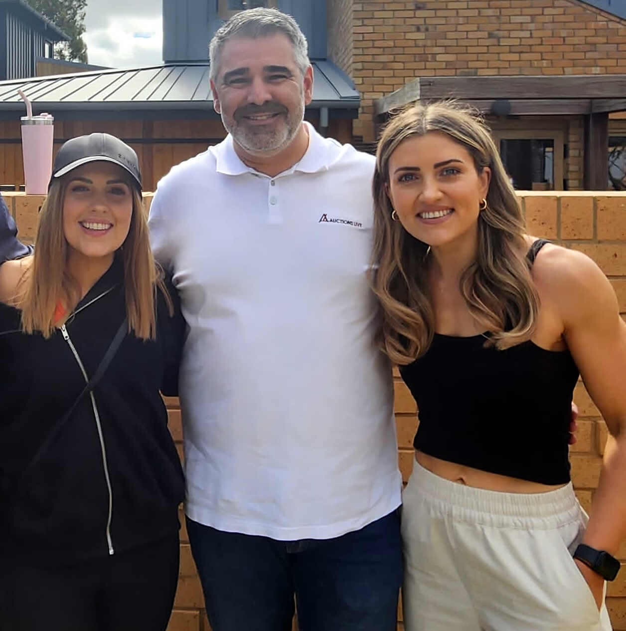 Nathan Portelli from Auctions Live with Eliza and Liberty from The Block 2023