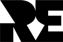 RE Software icon dark for light background