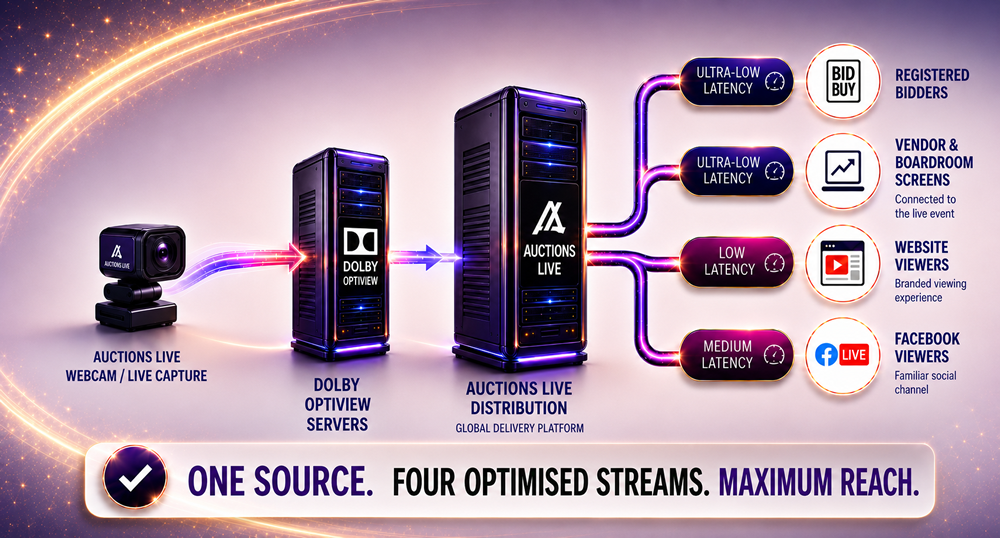 Dolby OptiView streaming workflow